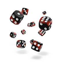 ODD400045 Oakie Doakie Dice D6 Dice 12 mm Glow in the Dark - Biohazard (36)