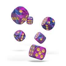 ODD410033 Oakie Doakie Dice D6 Dice 16 mm Gemidice - Amethyst (12)