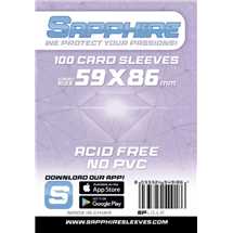 Deck Protector Sapphire Sleeves - Lilla (59x86mm)