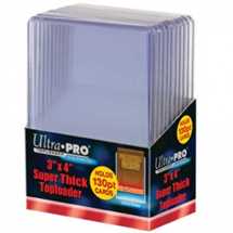 E-82327 UP - Toploader - 3" x 4" Super Thick 130PT (10 pieces)