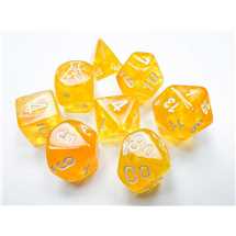 30053 Set di Dadi Lab6 Borealis Canary/white 8-Die Set