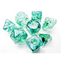 30054 Set di Dadi Lab6 Borealis Kelp/light green 8-Die Set