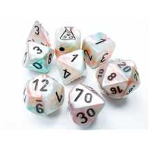 30056 Set di Dadi Lab6 Borealis Sea Shell/black 8-Die Set