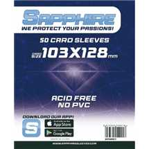 Deck Protector Sapphire Sleeves - Navy (103x128mm)