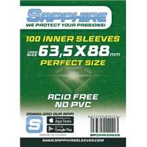 Deck Protector Sapphire Sleeves - DarkGreen (63,5x88mm)
