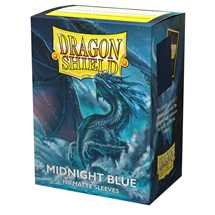 AT-11057 Dragon Shield Standard Sleeves - Matte Midnight Blue (100 Sleeves)
