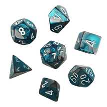 20656 Gemini® Mini-Polyhedral Steel-Teal/white 7-Die Set