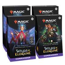MTG - Wilds of Eldraine Commander Deck Display (4 Decks) - ITA