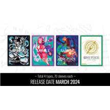 Display 12x One Piece Card Game Official Sleeve 2023 - 5 Assorted