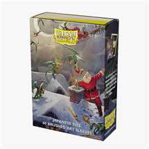 AT-12621 Dragon Shield Small Brushed Art Sleeves - Japanese Christmas 2023 (60 Sleeves)