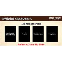 Display 12x One Piece Card Game Official Sleeve 2023 - 6 Assorted