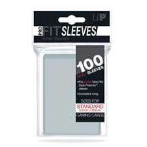 E-82712 Deck Protector Standard Sleeves - Pro-Fit Card Clear (100 Sleeves)