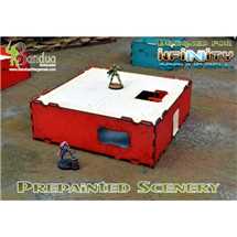 BAI000047 Prepainted Modular Building (Red & White
