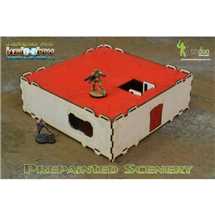 BAI000048 Prepainted Modular Building (White & Red