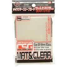 KMC1676 KMC Standard Sleeves - Character Guard Clear Mat & Clear - 60 oversized Sleeves