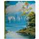 E-16525 Bob Ross Lakeside Path 9-Pocket Zippered PRO-Binder