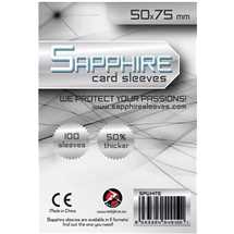 Deck Protector Sapphire Sleeves - White (50x75mm)