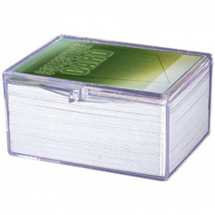 E-43005 Hinged Clear Box - (For 100 Cards)