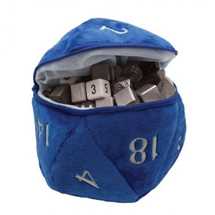 E-15681 UP D20 Plush Dice Bag - Blue