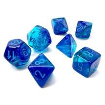 26463 Gemini Polyhedral Blue-Blue/light blue Luminary 7-Die Set
