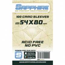 Deck Protector Sapphire Sleeves - Sand (54x80mm)