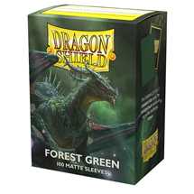 AT-11056 Dragon Shield Standard Sleeves - Matte Forest Green (100 Sleeves)