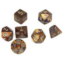 20493 Lustrous® Mini-Polyhedral Gold/silver 7-Die set