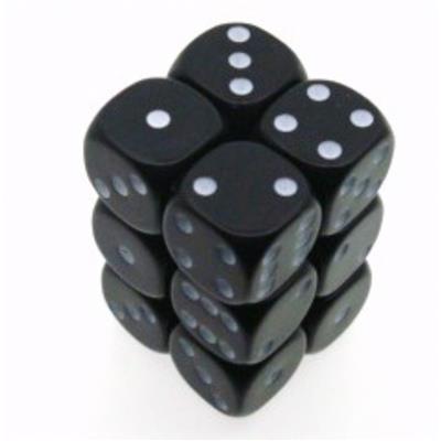 25608 Black Opaque Dice 